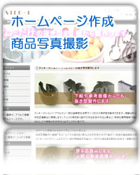 �z�[���y�[�W����@���i�ʐ^�B�e